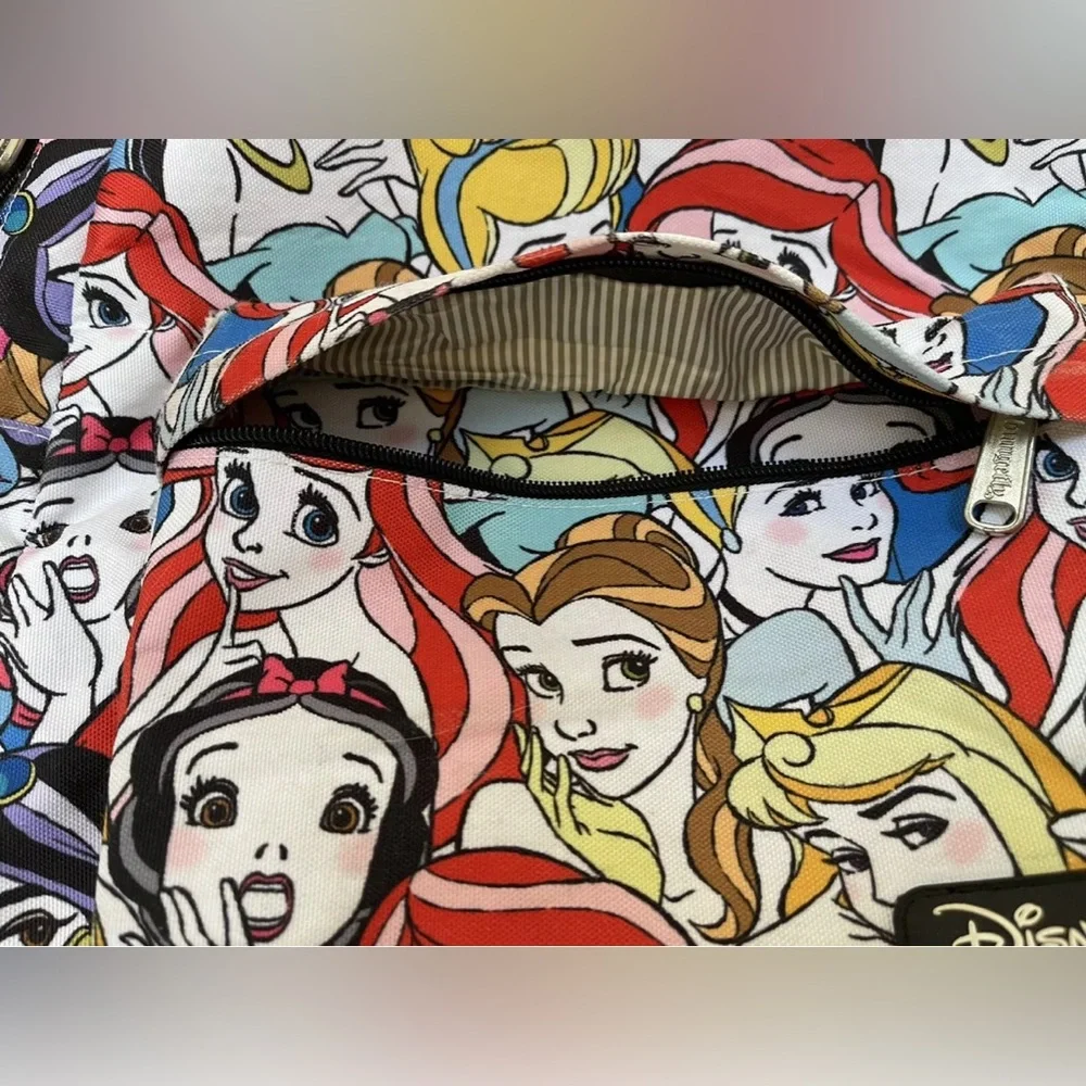 Loungefly Disney Princess All-Over-Print Full Size Backpack Rare EUC